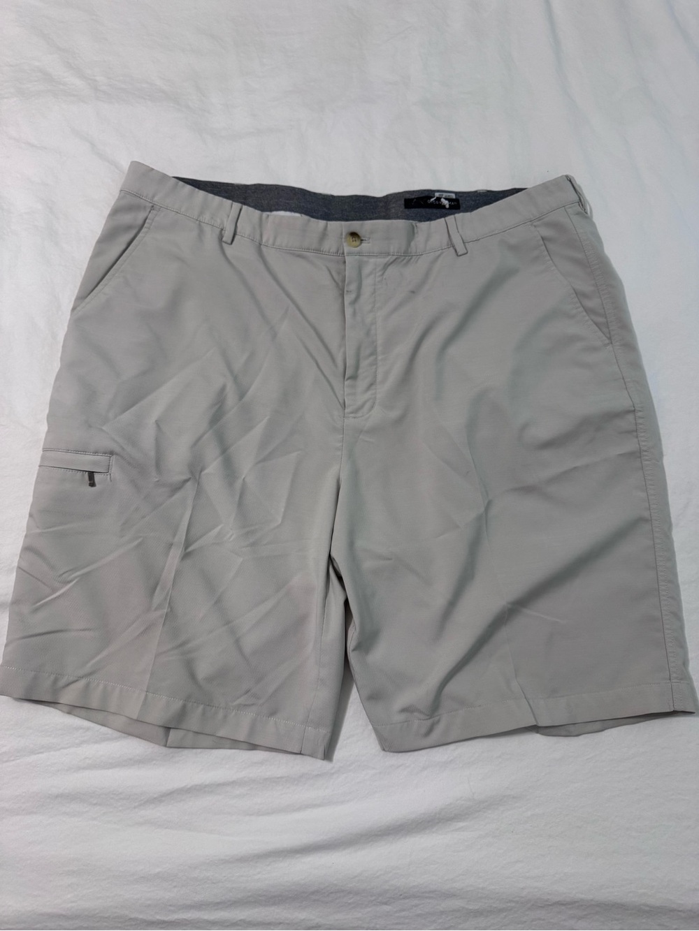 Greg Norman Collection Mens Light Gray Performance Golf Shorts Waist 42
